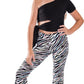 Kids Zebra Print Bell Bottom Pants