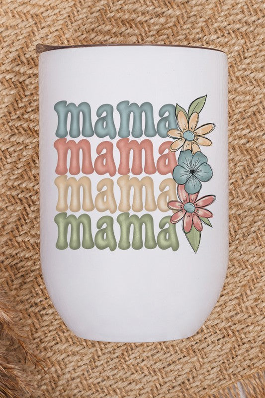 Color Mama Floral Stack Wine Tumbler
