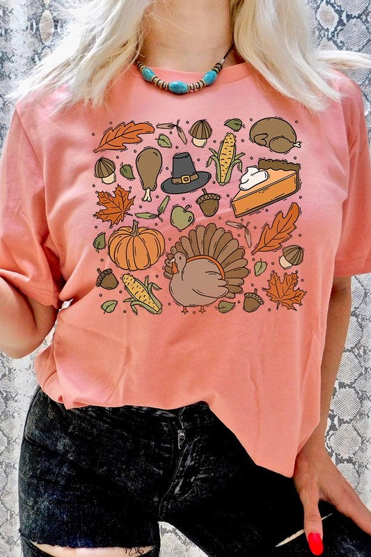 Thanksgiving Doodle T-Shirt