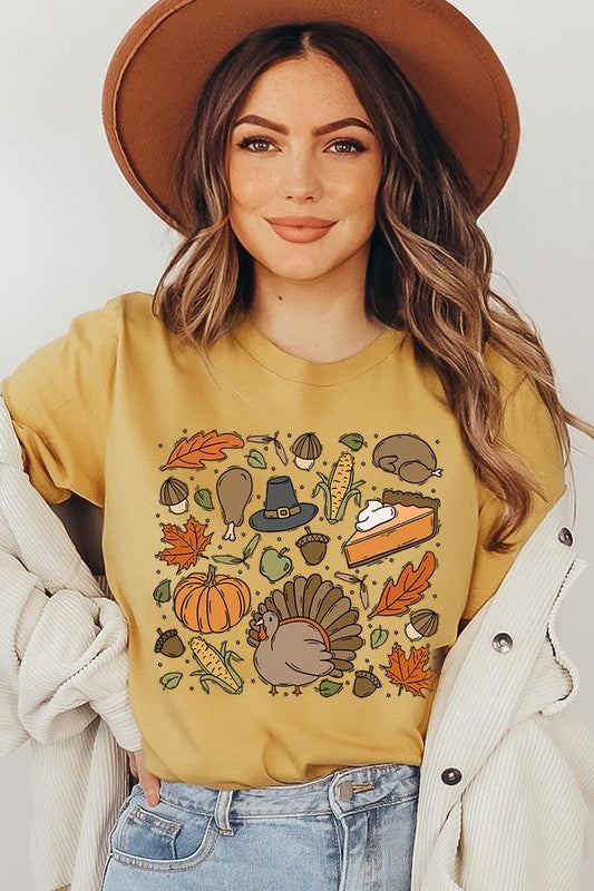 Thanksgiving Doodle T-Shirt