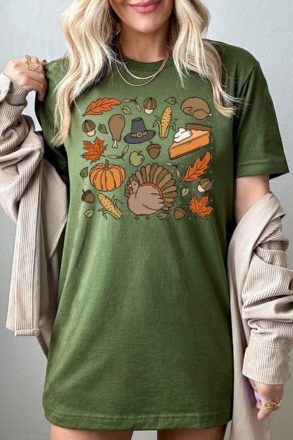 Thanksgiving Doodle T-Shirt