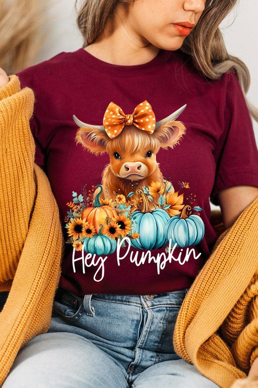 Hey Pumpkin Highland Cow T-Shirt