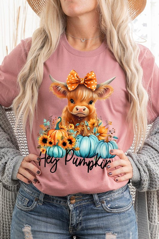 Hey Pumpkin Highland Cow T-Shirt