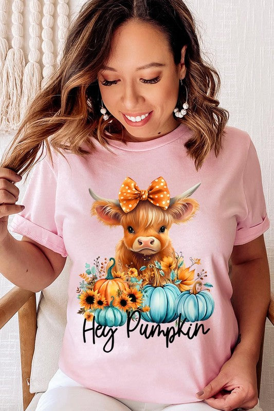 Hey Pumpkin Highland Cow T-Shirt