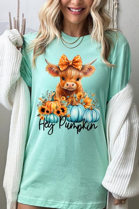 Hey Pumpkin Highland Cow T-Shirt