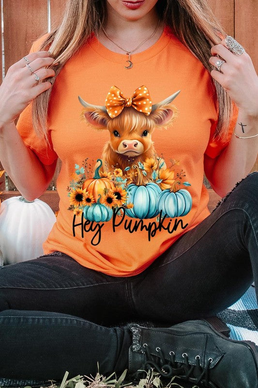 Hey Pumpkin Highland Cow T-Shirt