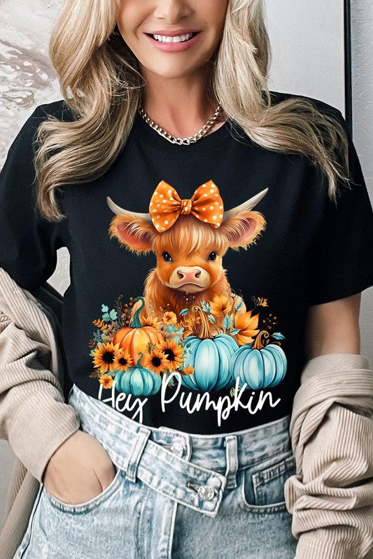 Hey Pumpkin Highland Cow T-Shirt