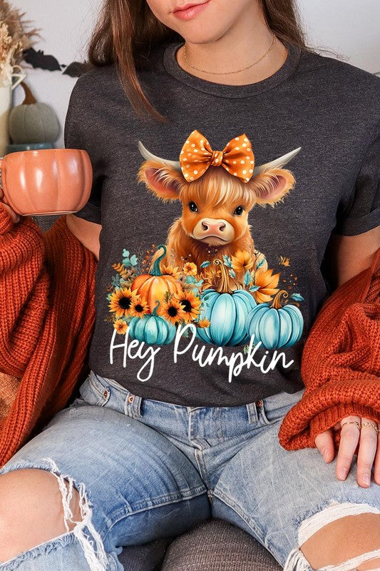 Hey Pumpkin Highland Cow T-Shirt