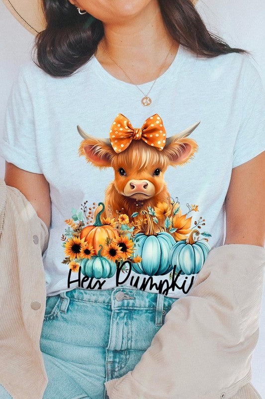 Hey Pumpkin Highland Cow T-Shirt