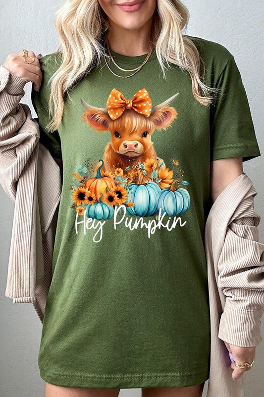 Hey Pumpkin Highland Cow T-Shirt