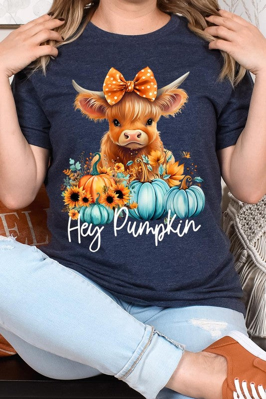 Hey Pumpkin Highland Cow T-Shirt