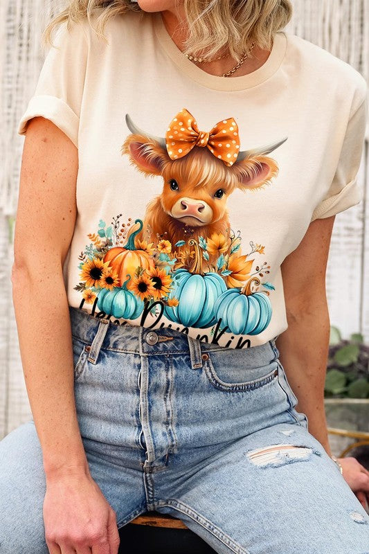 Hey Pumpkin Highland Cow T-Shirt