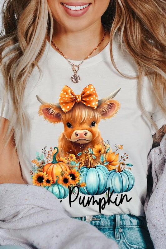 Hey Pumpkin Highland Cow T-Shirt