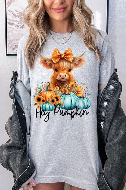 Hey Pumpkin Highland Cow T-Shirt