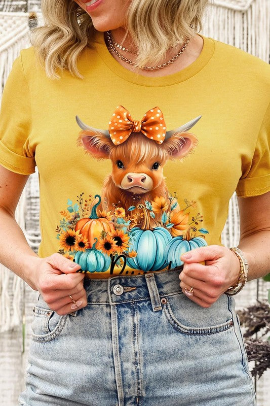 Hey Pumpkin Highland Cow T-Shirt