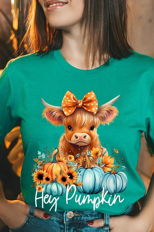 Hey Pumpkin Highland Cow T-Shirt