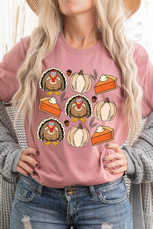 Turkeys Pumpkins & Pie T-Shirt