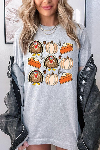 Turkeys Pumpkins & Pie T-Shirt