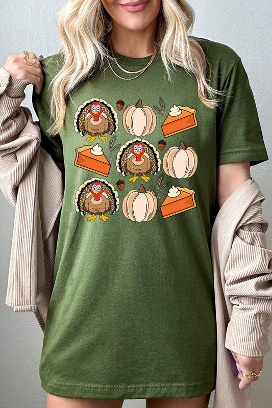 Turkeys Pumpkins & Pie T-Shirt