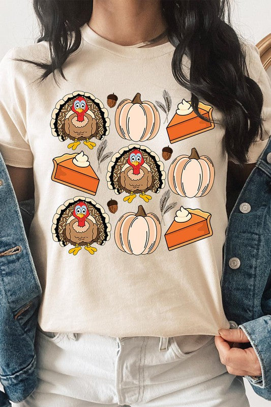 Turkeys Pumpkins & Pie T-Shirt