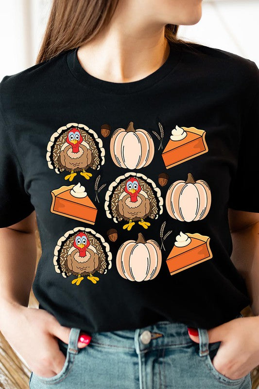 Turkeys Pumpkins & Pie T-Shirt