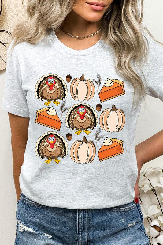 Turkeys Pumpkins & Pie T-Shirt