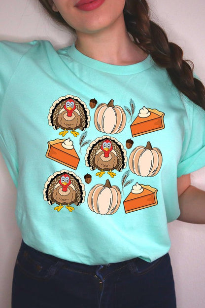 Turkeys Pumpkins & Pie T-Shirt