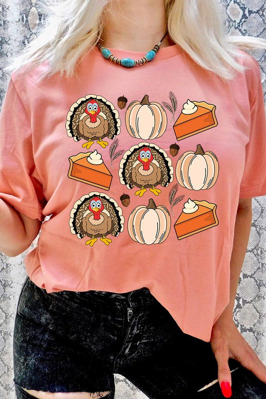 Turkeys Pumpkins & Pie T-Shirt