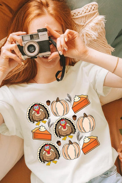 Turkeys Pumpkins & Pie T-Shirt