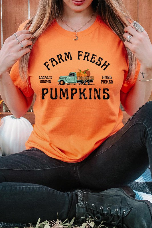 Farm Fresh Pumpkin Farm Truck T-Shirt