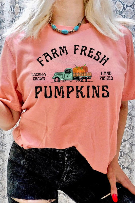 Farm Fresh Pumpkin Farm Truck T-Shirt