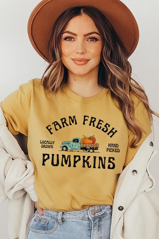 Farm Fresh Pumpkin Farm Truck T-Shirt