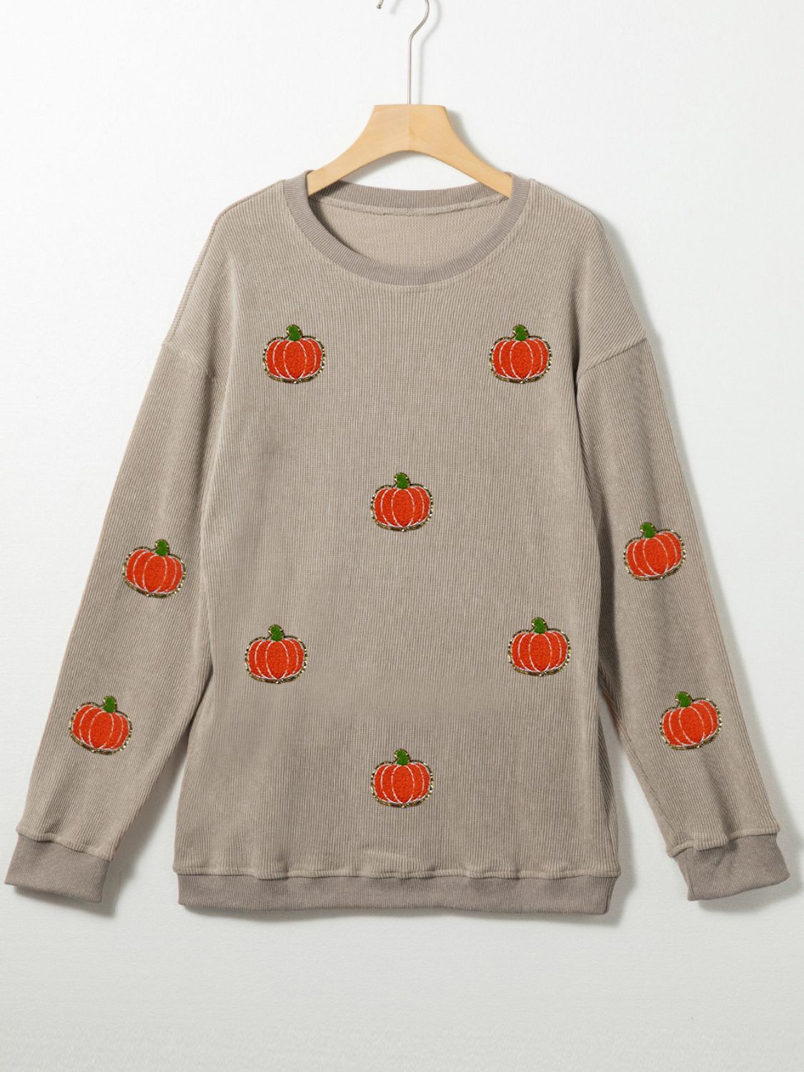 Mini Pumpkins Round Neck Sweatshirt