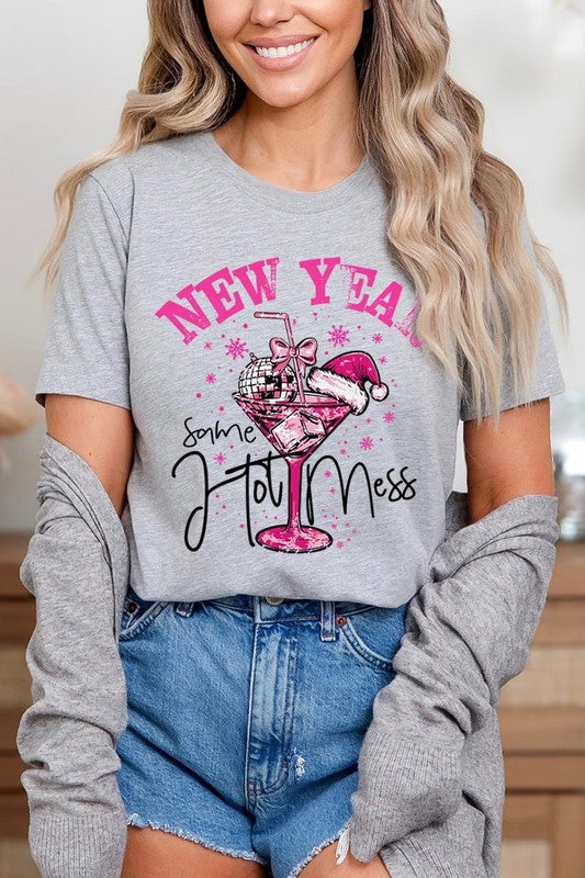 New Year Same Hot Mess Graphic Tee