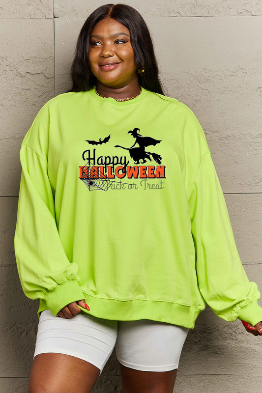 Happy Halloween Trick or Treat Graphic Sweatshirt