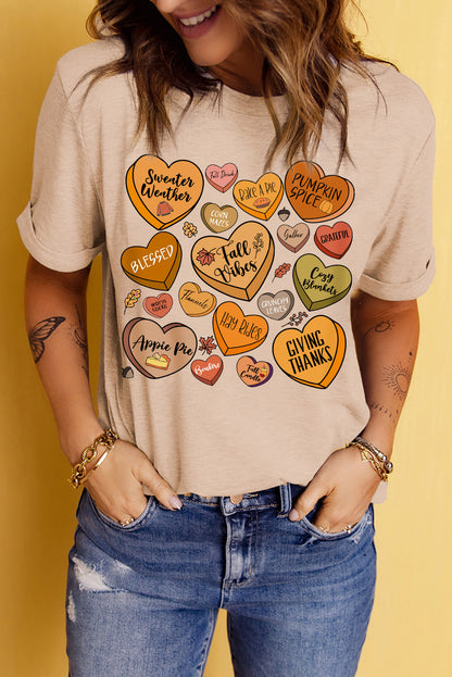 Fall Conversations Hearts T-Shirt