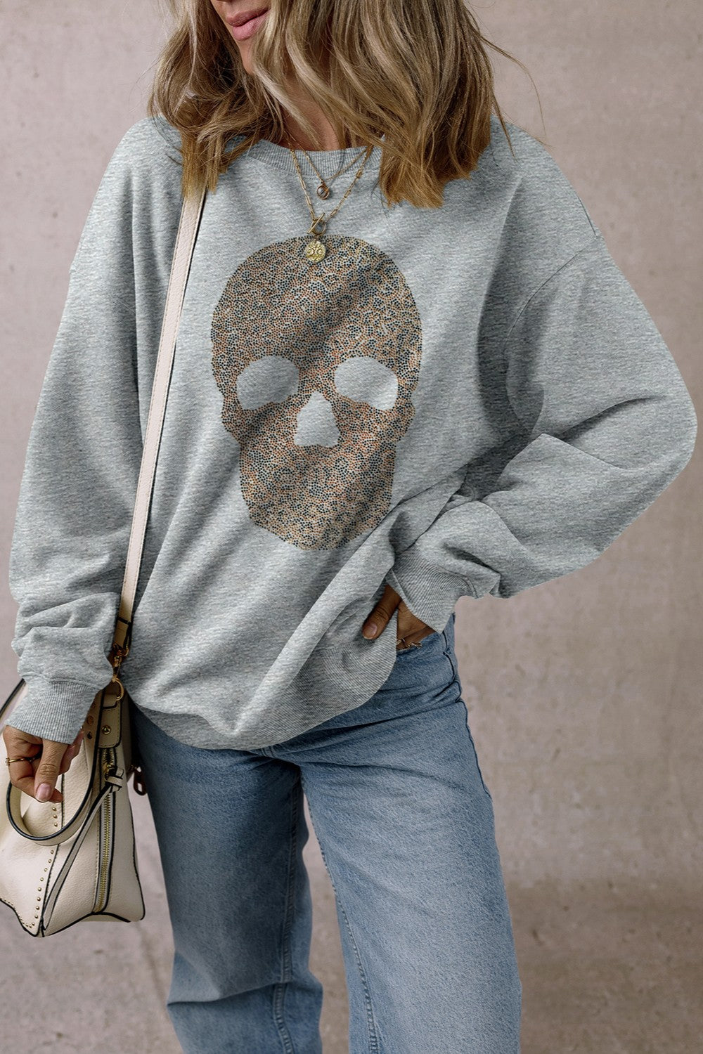 Skull Long Sleeve Sweatshirt