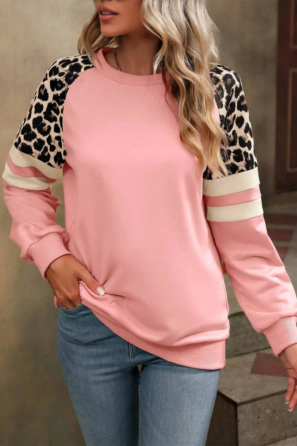 Leopard Long Sleeve Sweatshirt