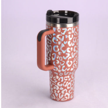 40 Oz Tumbler With Handle & Straw