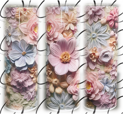 3D Daisy & Dahlia 20oz Skinny Tumbler