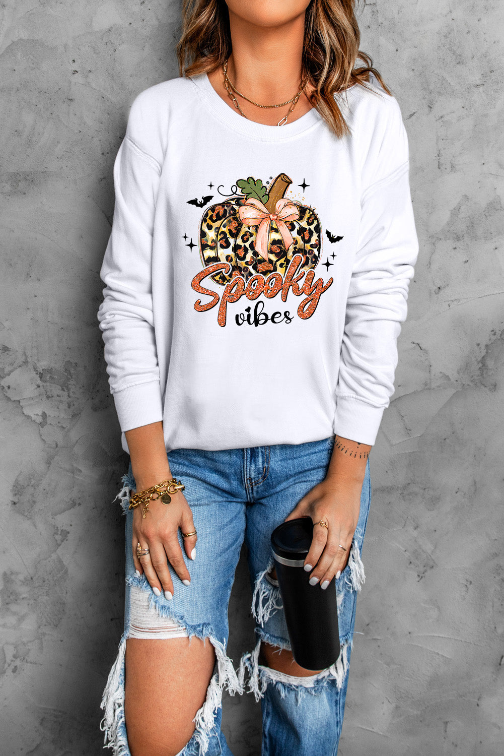 Spooky Vibes Graphic Sweatshirt