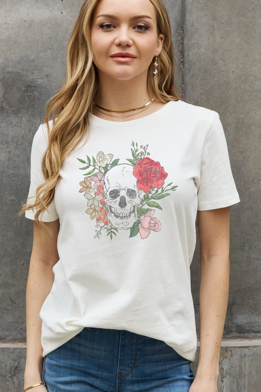 Skull Graphic Cotton T-shirt