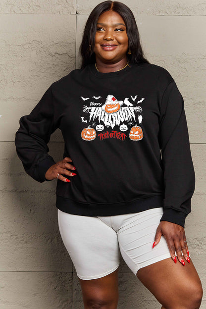 Happy Halloween Trick or Treat Graphic Sweatshirt