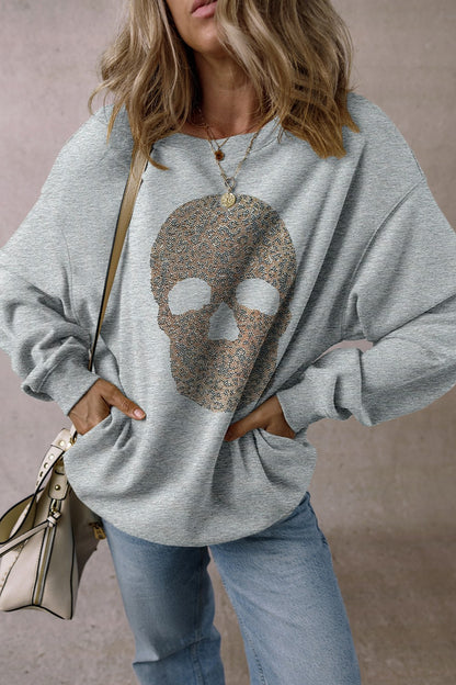 Skull Long Sleeve Sweatshirt