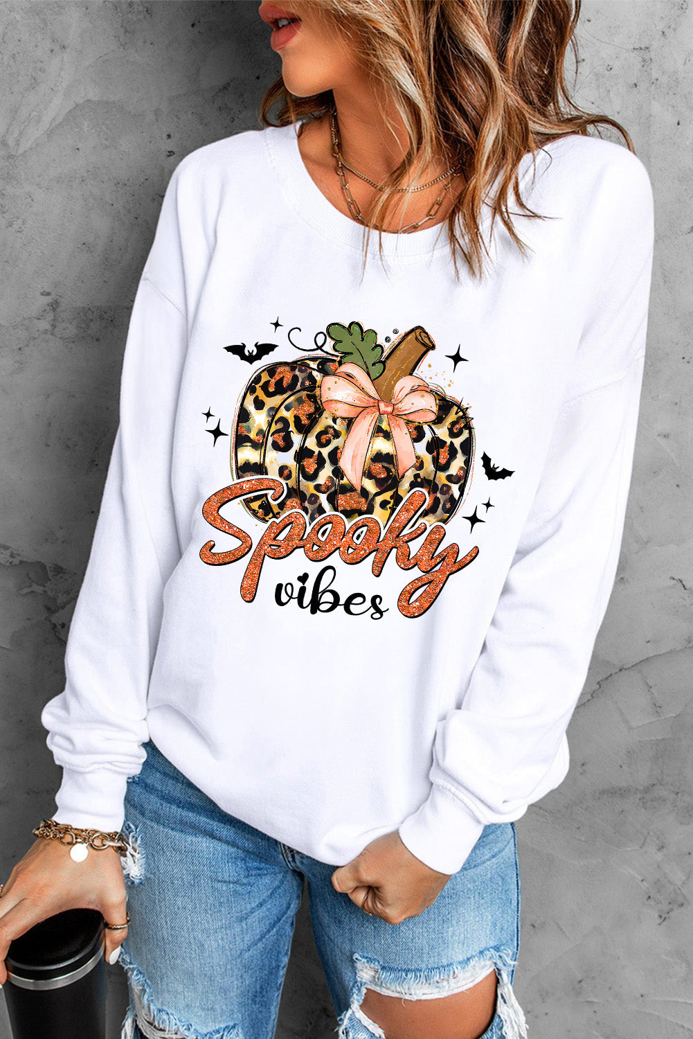 Spooky Vibes Graphic Sweatshirt