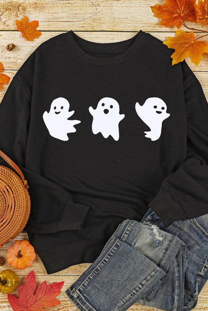 Ghost Round Neck Sweatshirt