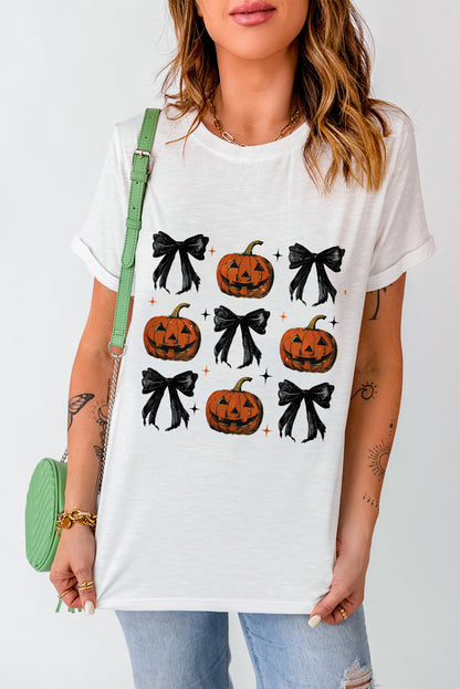 Pumpkin and Bows Short Sleeve T-Shirt