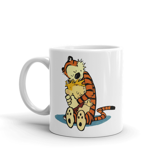 Calvin and Hobbes Hugging Mug