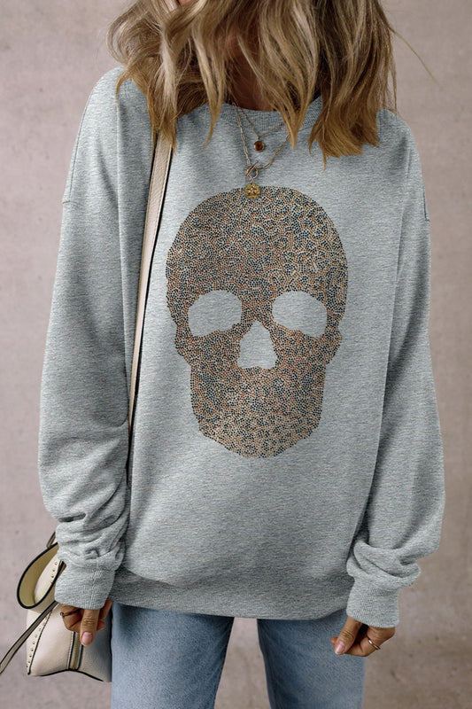 Skull Long Sleeve Sweatshirt