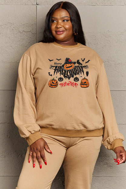 Happy Halloween Trick or Treat Graphic Sweatshirt